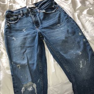 High waisted mom jeans